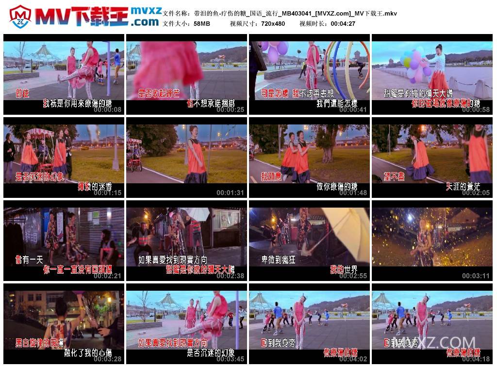 带泪的鱼-疗伤的糖_国语_流行_MB403041